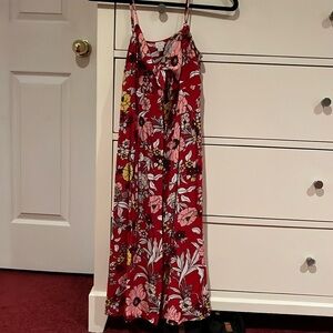 Loft size 0 tie front dress